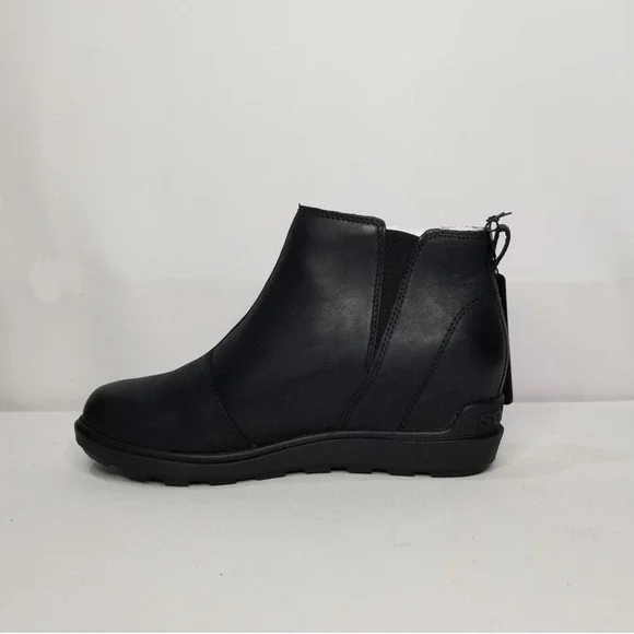 Sorel NEW Women's Evie II Wedge Zip Ankle Booties Size 9.5 Black  2056371 NWT - Picture 3 of 6